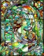 Placeholder: Alphonse Mucha . STAINED GLASS