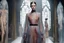 Placeholder: Dries van Noten-Emily Riggs Tolkien Westeros Art fashion show catwalk pop StarWars Velvet jelly translucent surreal Avant-Garde Gown, Otherworldly, HD faces youngs Beautiful girls, 8K, vintage