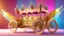 Placeholder: hyper realistic princely carriages, with glittery wings, jewels, royal and noble carriages, 5, cinema 4d, HDR, dust effect, vivid colors
