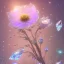 Placeholder: one big crystal subtle flower in a galactic ambiance with a beautiful fairy, transparent petals, delicate colors, in the foreground, full of details, smooth，soft light atmosphere, light effect，vaporwave colorful, concept art, smooth, extremely sharp detail, finely tuned detail, ultra high definition, 8 k, unreal engine 5, ultra sharp focus