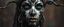Placeholder: close up portrait of a voodoo transhumanism witchcraft