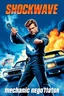 Placeholder: "Design a 90s-style romantic movie poster titled 'Shockwave Customs' with a blue theme and blue flames. Feature a super heroic mechanic in the foreground, fiercely battling thousands of adversaries with a spanner. In the background, show cars doing burnouts, creating a dynamic and intense scene. Capture the high-energy, gritty aesthetic of classic 90s romantic films. Prominently display the subtitle 'mmechanic negotiator' in bold, CRAZY impactful lettering."