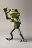 Placeholder: hi poly Mud Boxing Frog T-pose just the character and simple background