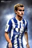 Placeholder: Antoine Griezmann French football player ,cartoon 2d