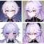 Placeholder: Clear focus,8k,Beatiful Lighting,Beatiful Blur,Beatiful Face,Beatiful Shading, portrait of Keqing from genshin ((Keqing)) ((Keqings ingame outfit)) Light Purple hair with two pigtails