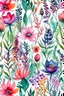 Placeholder: wonderful watercolor wild floral