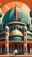 Placeholder: <lora:1970RetroFuturism:0.5> 1970retrofuturism <lora:FutuCityunomo-10:0.5> a arabic metropoli, huge building on retro futurism style, arabic art culture, a lot of buildings, onion domes