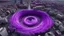 Placeholder: A purple vortex in the middle of a city, sucking everything into it, wide shot