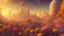 Placeholder: orange and gold crystal cosmic and galactic ambiance hill sky sunny flowers trees futuristic landscape, full of details, smooth, bright sunshine，soft light atmosphere, light effect，vaporwave colorful, concept art, smooth, extremely sharp detail, finely tuned detail, ultra high definition, 8 k, unreal engine 5, ultra sharp focus