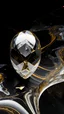 Placeholder: AI shattered glass marbled black body gold mettalic expose art realisticv2 surrealism 4k resolution art UHD