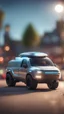 Placeholder: a pickup that looks like a ufo from the side,bokeh like f/0.8, tilt-shift lens 8k, high detail, smooth render, down-light, unreal engine, prize winning