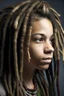 Placeholder: Light skin teen with dreads