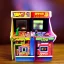 Placeholder: miniature scene arcade machines