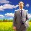 Placeholder: Saul Goodman in the style of a Windows 95 desktop background