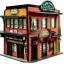 Placeholder: miniature city lights saloon