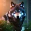 Placeholder: depth of field, wolf, extreme detail,ultra realistic,scary, red and blue eyes, Photorealism, macro lens 40mm,bokeh, cinema4d, 8k, unreal engine 5, redshift render, octane render