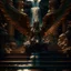 Placeholder: portrait of fantastic flying winged medusa in front of a staircase into a portal to the desert in the middle of a waterfall, photo-realistic, shot on Hasselblad h6d-400c, zeiss prime lens, bokeh like f/0.8, tilt-shift lens 8k, high detail, smooth render, down-light, unreal engine, downlight, prize winning