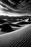 Placeholder: black and white, desert, surreal