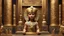 Placeholder: Chibi-style, 3D, 8K render of a detailed representation of 1man, portrait of godanubis in front altar with groups of egyptian,