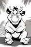 Placeholder: Pumba sitting and smiling