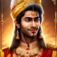 Placeholder: young and smiling indian prince, dark skin, in a temple, perfect composition, hyperrealistic, super detailed, 8k, high quality, intricate details, highly detailed