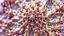 Placeholder: a mandelbulb 3d fractal made of metallic random color shperes, pertty artistc background