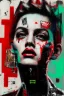 Placeholder: Ultra detailed medium portrait painting of "no exit sign" matrix effects, punk visual art, punk art aesthetic, graffiti art, pop surrealism, collage art, cluttered paint glitches