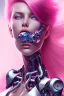 Placeholder: cyborg, pink hair, sexy, perfekt, real, dream