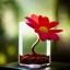 Placeholder: Surreal Waiizii Flower inside a glass sculpture, Art by Joshy Sly,