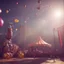 Placeholder: Ultra realistic circus scene. Classic acrobat woman, waist up view, Wes Anderson style, happy, bubbles, highly detailed, concept art, unreal engine 5, god rays, ray tracing, RTX, lumen lighting, ultra detail, volumetric lighting, 3d, finely drawn, high definition, high resolution.