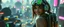 Placeholder: cyberpunk space city, in valley, close up on realistic A charming smiling space pirate hi class girl with disco ball rocket shooting sparks backpack , Blew a fuse in his hips and short-circuited his bits, The Martian fluffy gremlins went wild, the Plutonians dogs screamed, Even black-and-white aliens turned ultraviolet green! in the style of fallout 4 and HR Giger, background motion blur , and volume fog spot lights