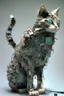 Placeholder: cat made out of electronic junk