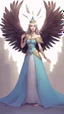 Placeholder: a beautiful princess turned into a half-woman, half-bird creature