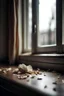 Placeholder: Wilted petal falling from windowsill, hd, realism, hdr, 4k, leica, fujifilm, dslr, cinematic