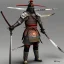 Placeholder: Guerreiro samurai afro