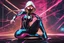 Placeholder: Spidergwen with RGB cyber mask in 8k solo leveling shadow artstyle, Crystal and Symbiote them, neon effect , magic circle, hoodie, close picture, full body, apocalypse, intricate details, highly detailed, high details, detailed portrait, masterpiece,ultra detailed, ultra quality