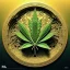 Placeholder: 3d marijuana leaf, beautiful rich, detailed yin and yang symbol, shiny, intricate, gorgeous, ultrafine detail, hyperrealism, trending , sharp focus, intricate details, highly detailed, glowing, glitter, complementary colours