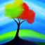 Placeholder: landscape tree painting abstract