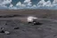 Placeholder: A Tesla 'Semi' (semi truck) is going at a high speed, at the lunar landing site of the 'Apollo 11'. (CINEMATIC, WIDE ANGLE LENS, PHOTO REAL)