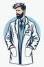 Placeholder: Male doctor icon design vector illustration