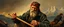 Placeholder: master oil painting by Rembrandt, klondyke gold digger