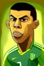 Placeholder: Ronaldo Brazilian football player ,cartoon 2d