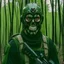 Placeholder: medium-full shot, muted photo portrait titled "Lone mercenary man with a skull mask", black commando uniform, muted palette, detailed, 8k, reflections, Lost in the Forest, Exploring the Unknown, Jungle Expedition, 4k, high-definition, ultra HD, 1080p, retina display