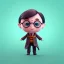 Placeholder: tiny cute {harry potter} toy, standing character, soft smooth lighting, soft pastel colors, skottie young, 3d blender render, polycount, modular constructivism, pop surrealism, physically based rendering, square image