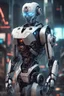 Placeholder: Create a photorealistic image of robot cyberpunk ultrarealist