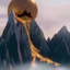 Placeholder: the broken sun melts down the mountain
