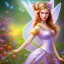 Placeholder: bright fairy, beautiful portrait, flowery landscape