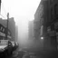 Placeholder: dirty back streets ghettoblaster abstract particles waves length sonic capacity black and white cube