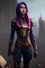 Placeholder: ultrarealistic, ruined city,__skimpy sci-fi armor__, __angles__, 18 year old woman, strikingly beautiful, red hair, _colour_, [__starlets__|__starlets__], (pale __skincolor__ skin:1.2), __camera__, _hair_, detailed face and eyes, medium breasts, leather choker, freckles, dynamic pose, resolved expression, __accessory__, strappy outfit, (straps:1.1), sword in scabard on left hip, (buckles, buttons, snaps, rings:1.0), haltertop style breastplate, detailed eyes, plump lips, sci-fi theme