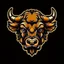 Placeholder: head of a buffalo, sports mascot style